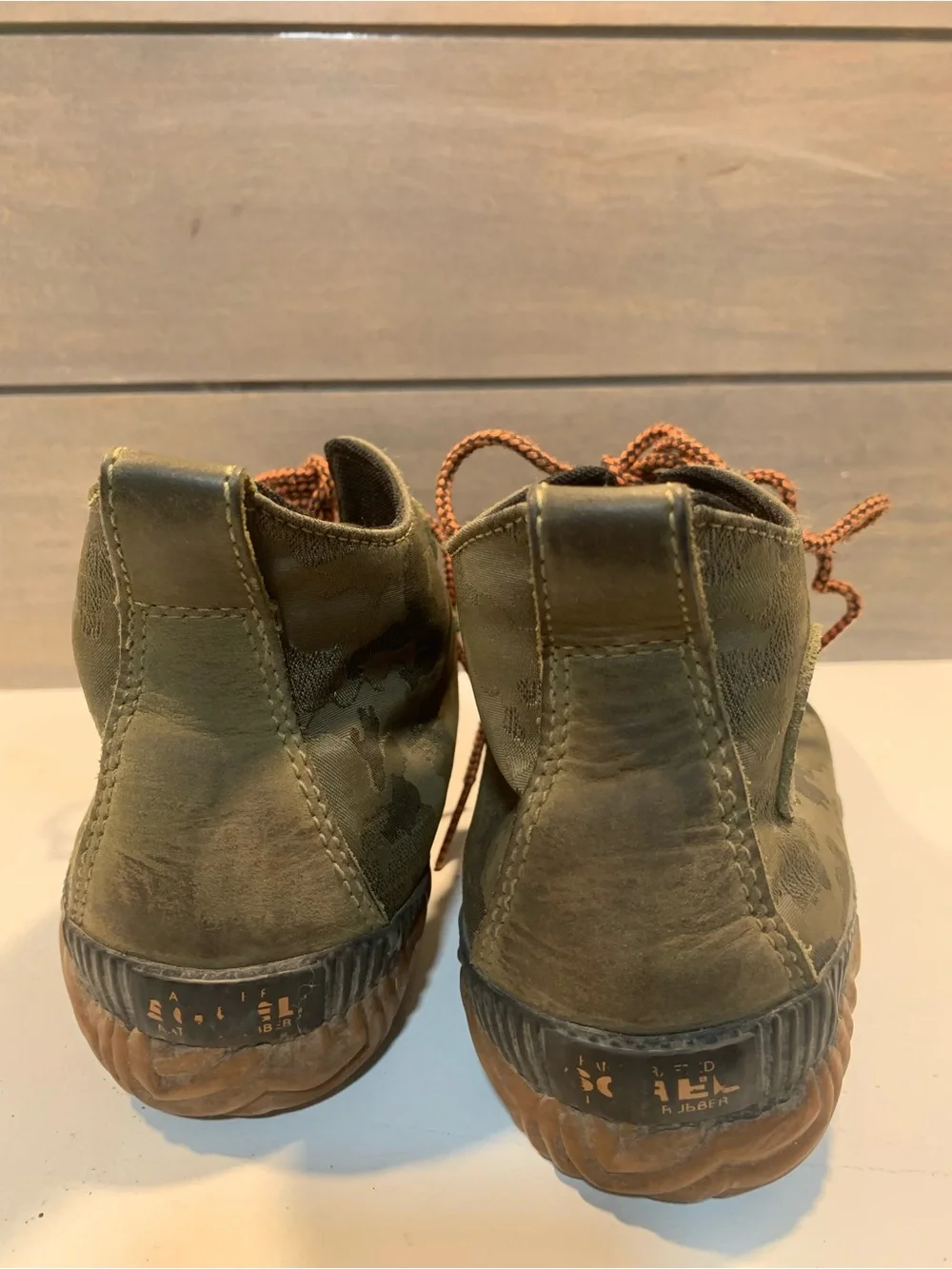 Sorel Womens Out 'N About Plus Camo Duck Boot Lace Up Short Sz 7.5 Casual